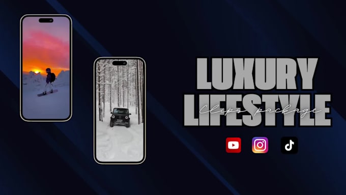 provide luxury lifestyle clips for tiktok and reels