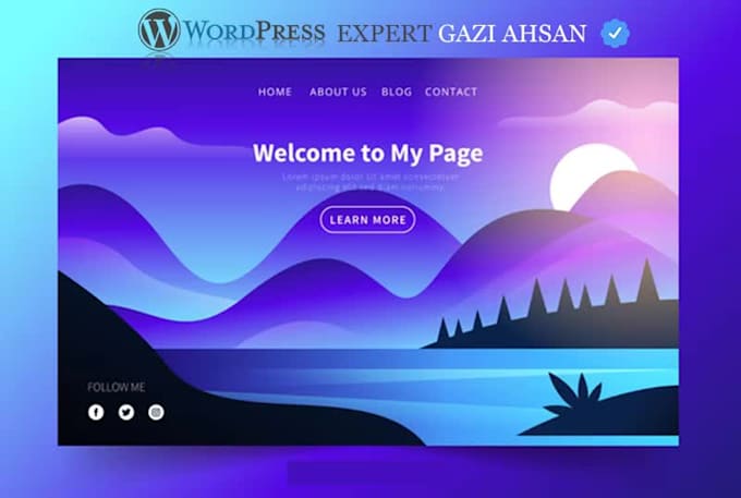 design and develop your professional wordpress website