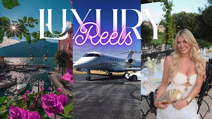 edit engaging luxury instagram reels, tiktoks