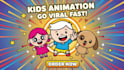 create engaging viral 2d kids learning video, animation for kids