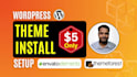 install wordpress theme and themeforest  demo import in 2 hours