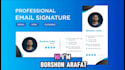 design clickable HTML email signature footer