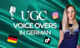 create an authentic german voice over for your ugc video