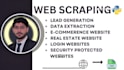 do lead generation, web scraping, data extraction, and selenium automation