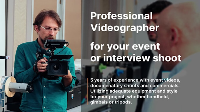 be your videographer in prague
