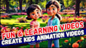 create animated videos for a kids channel youtube