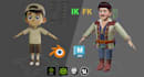 do 3d character rigging in maya, iclone, blender, unity etc
