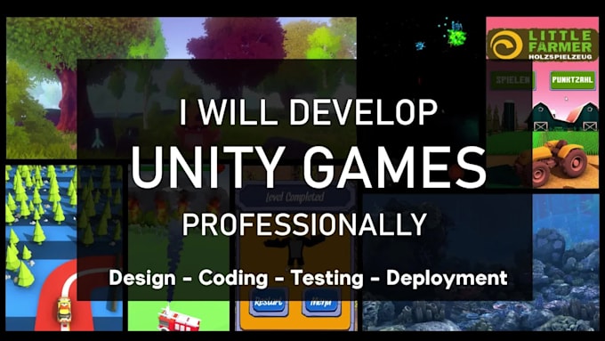 Develop 2d game in unity for mobile web and pc by Virtual182 | Fiverr