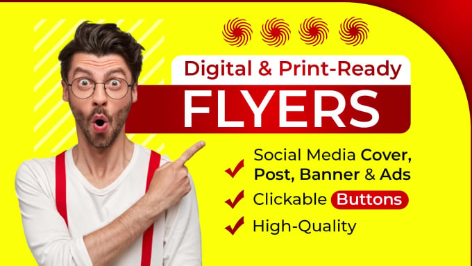 Design an urgent digital flyer brochure, and facebook cover by ...