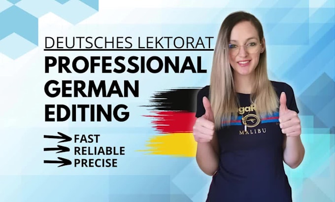 proofread and edit your german text in a lektorat