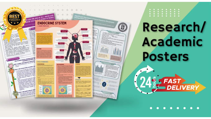 design elegant research or academic posters