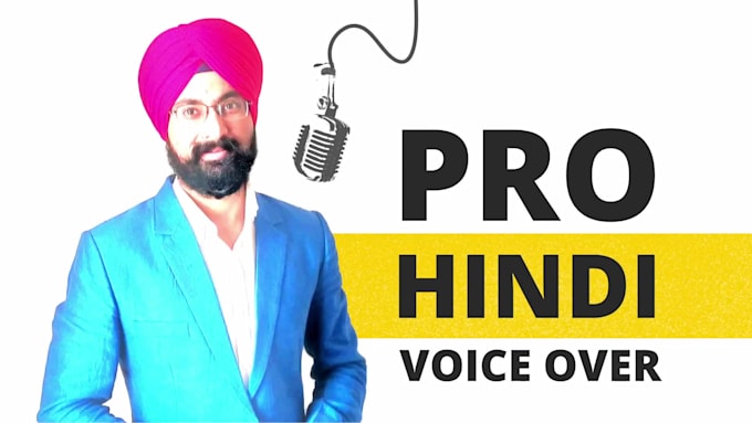 do professional indian hindi voice over in 24 hours