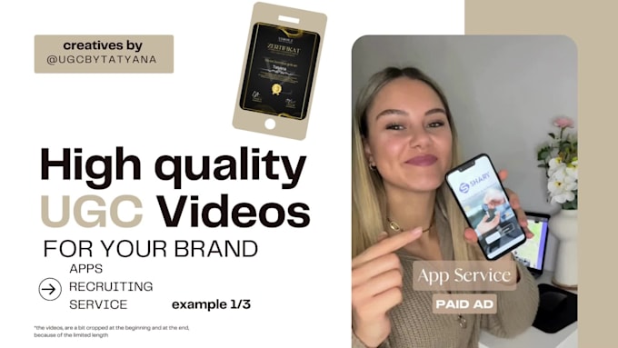 make an authentic german service ugc video for your brand