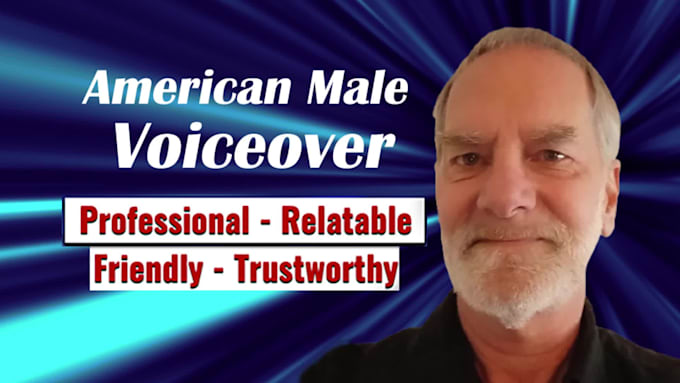 record a professional american english male voice over for any project