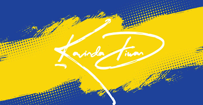 Digitise your handwritten signature logo with animation reveal by