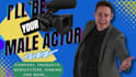 be your male spokesperson actor for your video