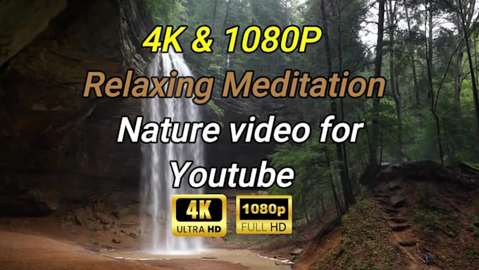 create perfect 4k relaxing music, nature sounds, nature, rain video