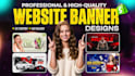 design creative website banner, slider and shopify banner