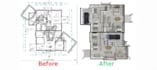 do 2d 3d floor plan, nen2580 with floorplanner from pointcloud, lgs, e57, sketch