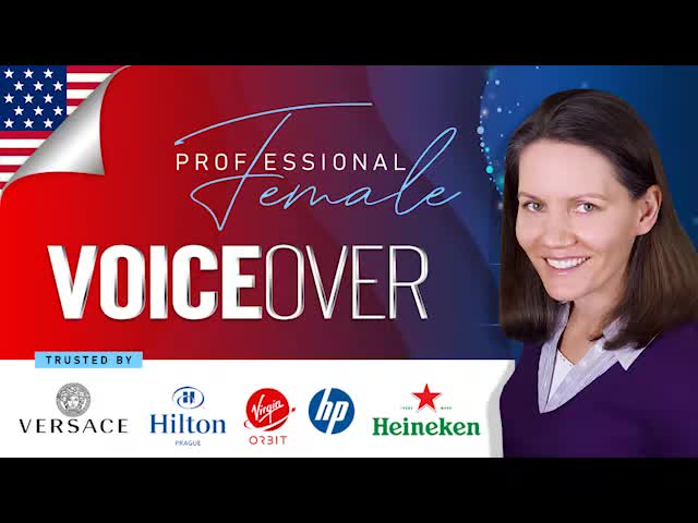 record a professional american female voiceover