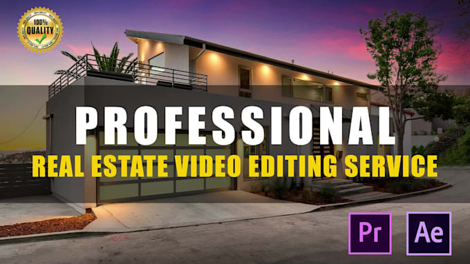 do cinematic real estate video editing in 24 hours