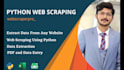 do python web scraping, data scraping and web automation