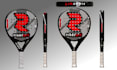 do 2d 3d padel racket designing with animation and photo