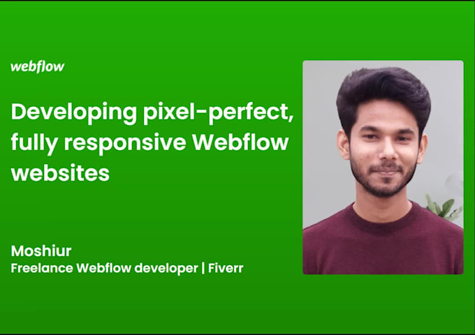 develop your custom website with webflow