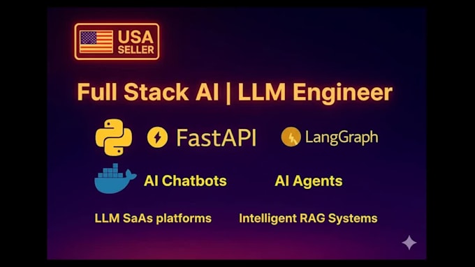 be generative ai ml llm engineer ai agent ai chatbot python full stack developer