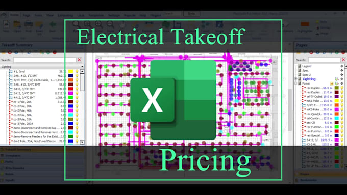do detailed electrical takeoff and cost estimation, mep all