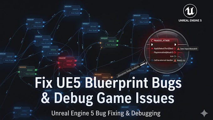 fix ue5 blueprint bugs, game crashes and logic errors