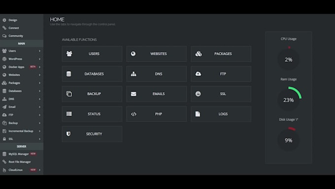 install cyberpanel, hestiacp, configure vps server, and set up wordpress
