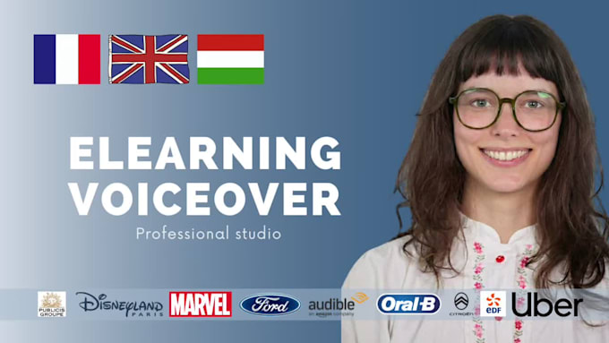 narrate your elearning, explainer voice over in french