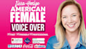record a professional american female voiceover