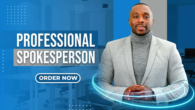 record an male spokesperson video with a green screen