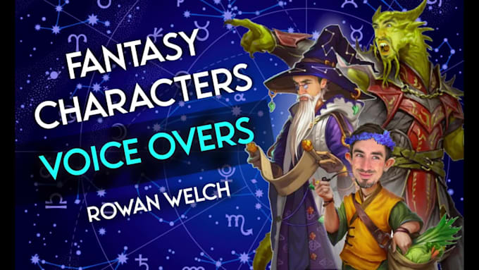 be your video game and fantasy character voice actor