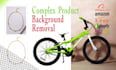 do product photo jewelry bicycle complex background remove
