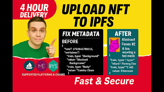bulk upload nft collection to ipfs and fix nft metadata