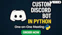 develop professional custom discord bot,automation in python or javascript