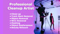 do cleanup, object removal, wire removal and masking