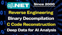 decompile binary dll exe apk ea to code with reverse engineering ai ready data