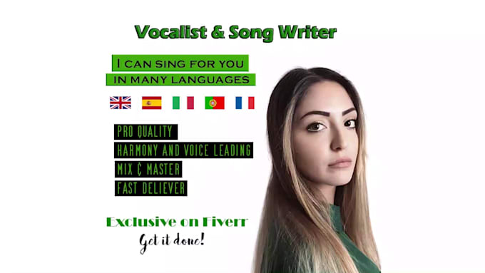 be your female english,portuguese,spanish and french singer