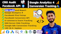 cro audit, setup facebook pixel google analytics 4 ecommerce conversion API gtm