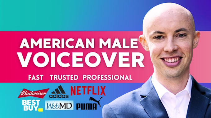 record a young adult american male voice over in US english