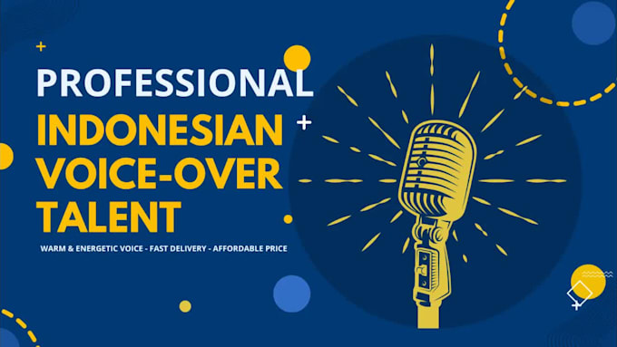 record a professional, indonesian male voice over