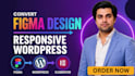 convert figma design to responsive wordpress elementor website