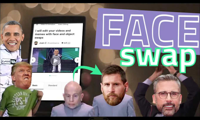 edit your videos and memes with face and object swaps