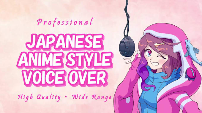 be your female japanese anime voice over actor character cute kawaii sister