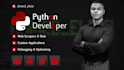 program your python project, web scraper, gui and more