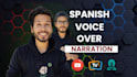 record a professional spanish voice over in 24 hours